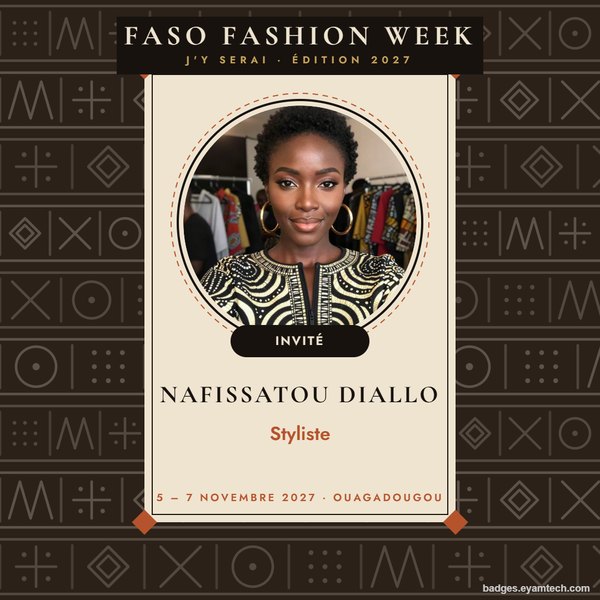 Cadre de la Faso Fashion Week