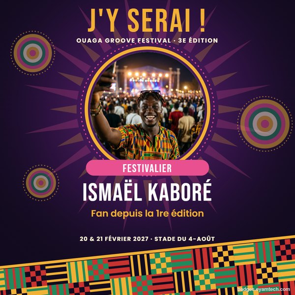 Cadre du Ouaga Groove Festival